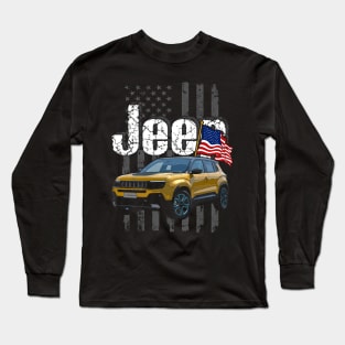 Jeep Avenger Jeepcar JEEP Flag Long Sleeve T-Shirt